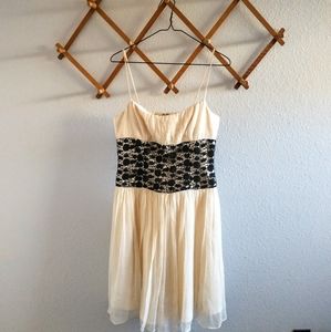 Laundry B&W Silk Lace Y2K Formal Dress